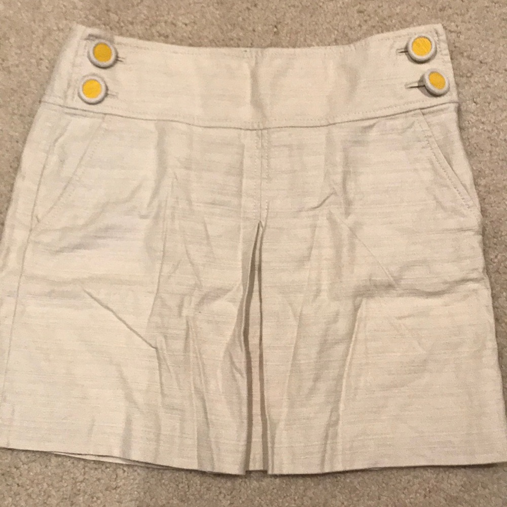 Linen JCrew mini skirt